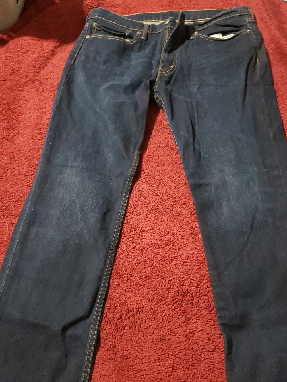 Levi's Men's Dark Blue Straight Jeans